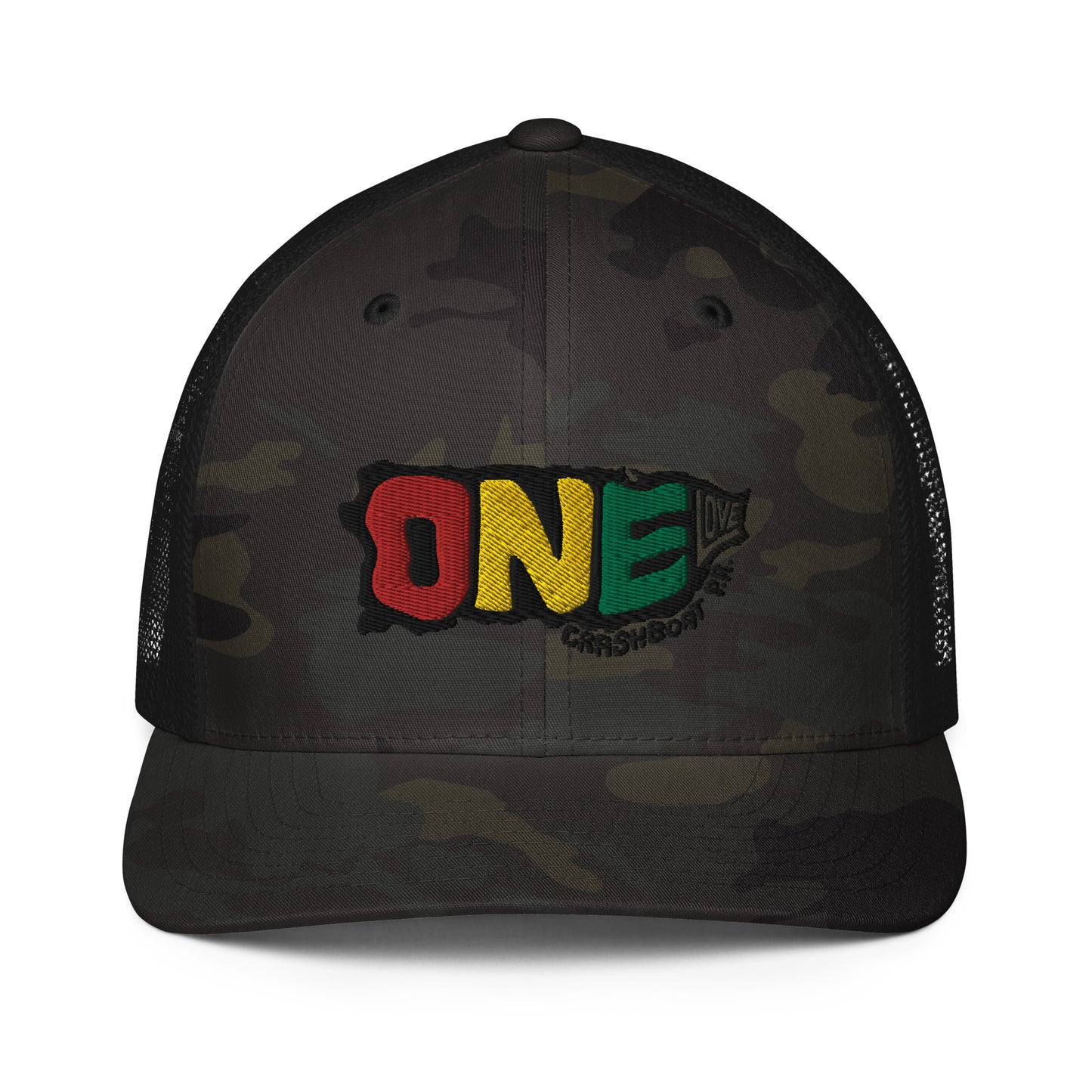 One Love Closed-Back Trucker Cap