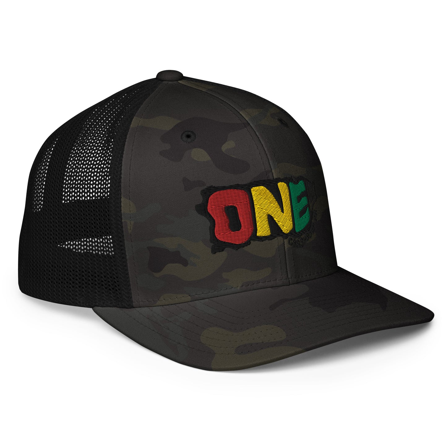 One Love Closed-Back Trucker Cap