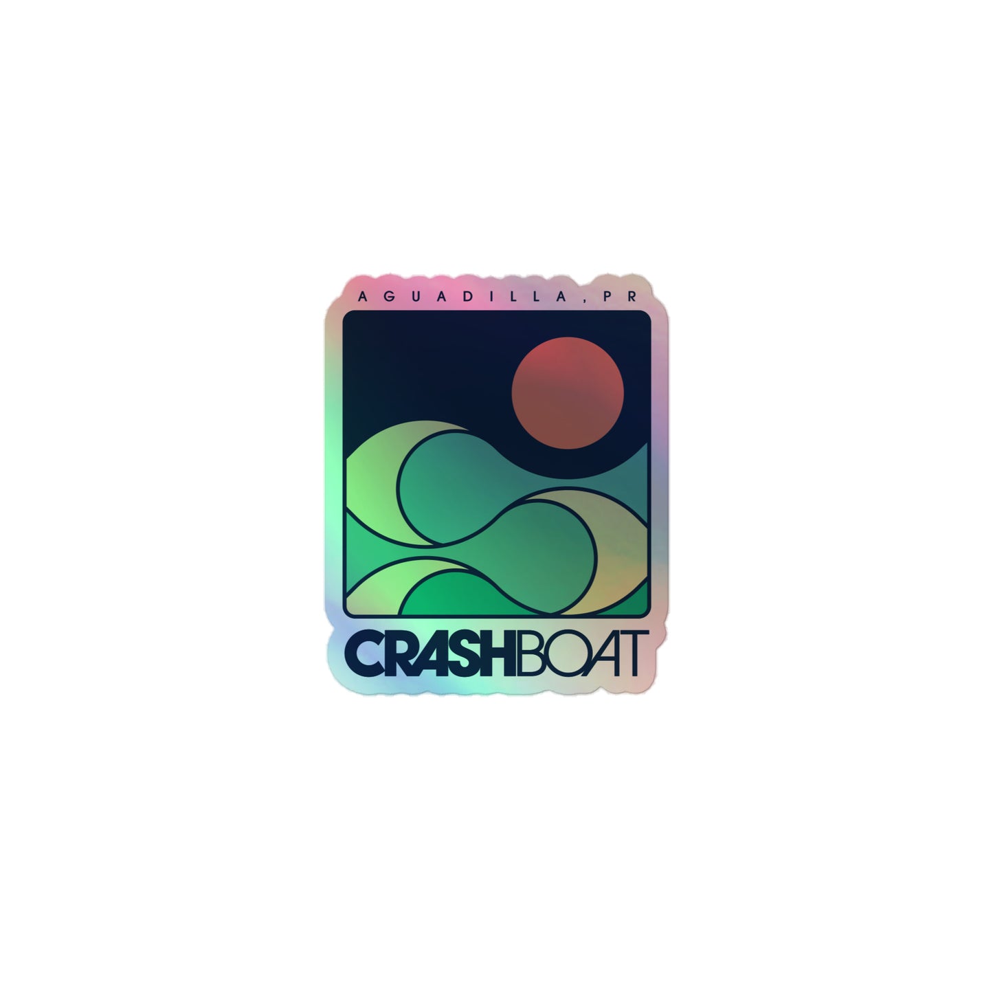 Mountain & Wave Holographic Stickers