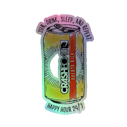 Beer Can Holographic Stickers