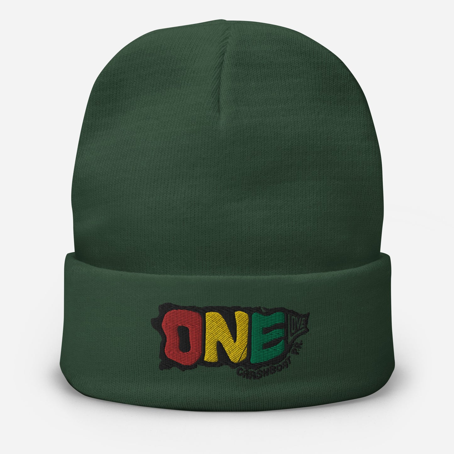 One Love Embroidered Beanie