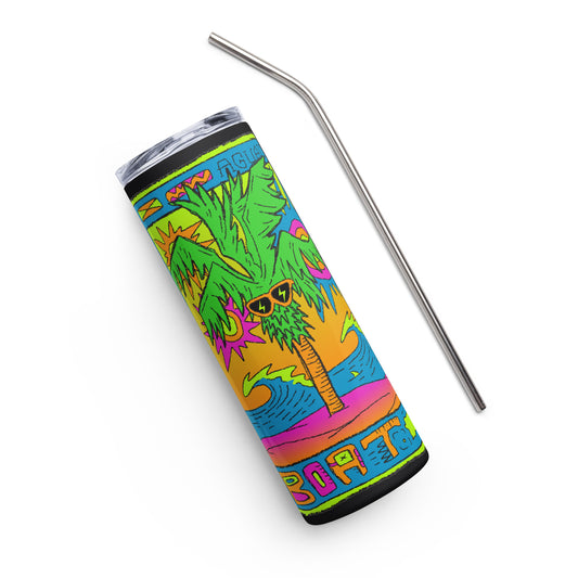 80s Palm Stainless Steel Tumbler