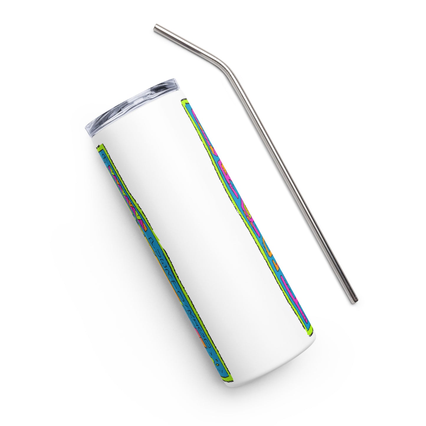 80s Palm Stainless Steel Tumbler