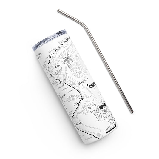 Surf Map Stainless steel tumbler