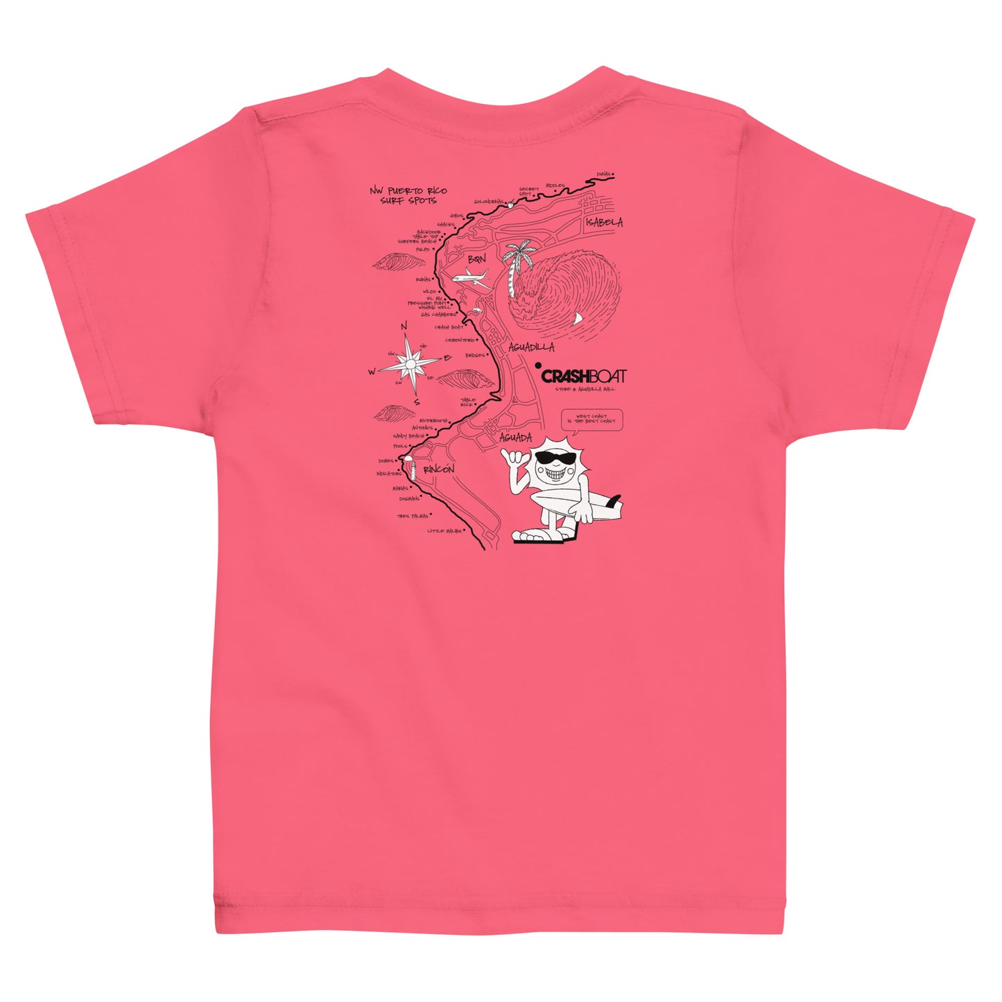 Surf Map Toddler Tee