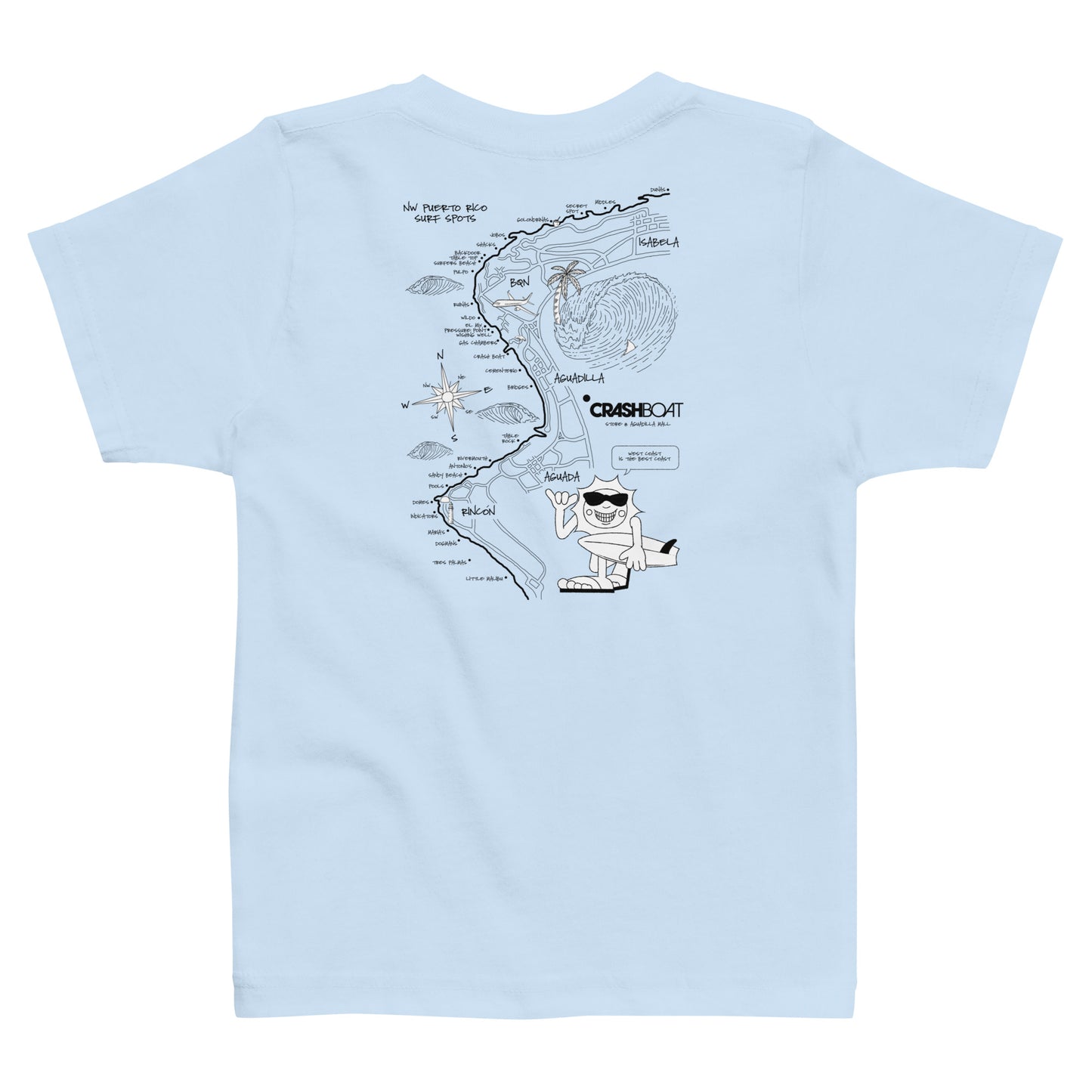 Surf Map Toddler Tee