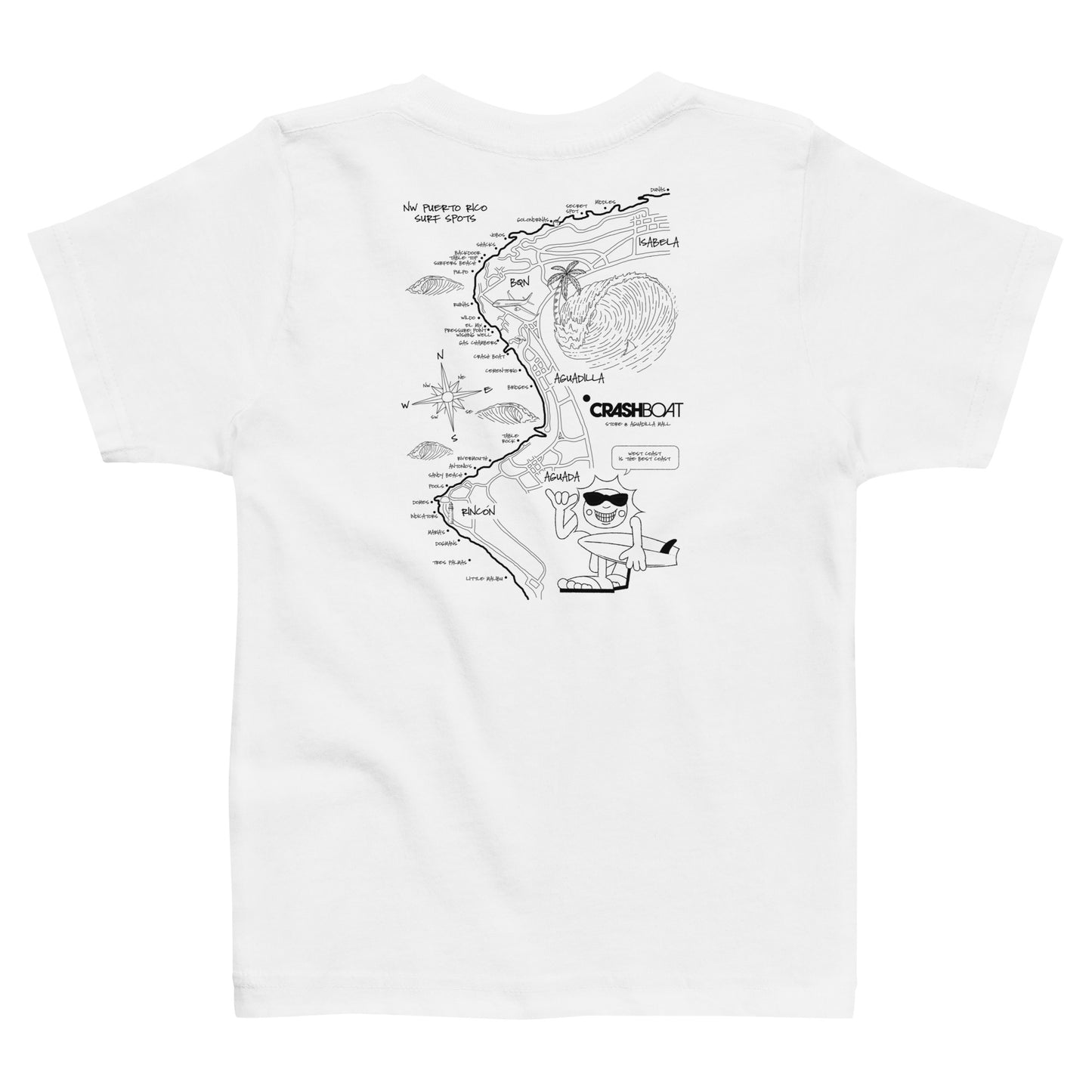 Surf Map Toddler Tee