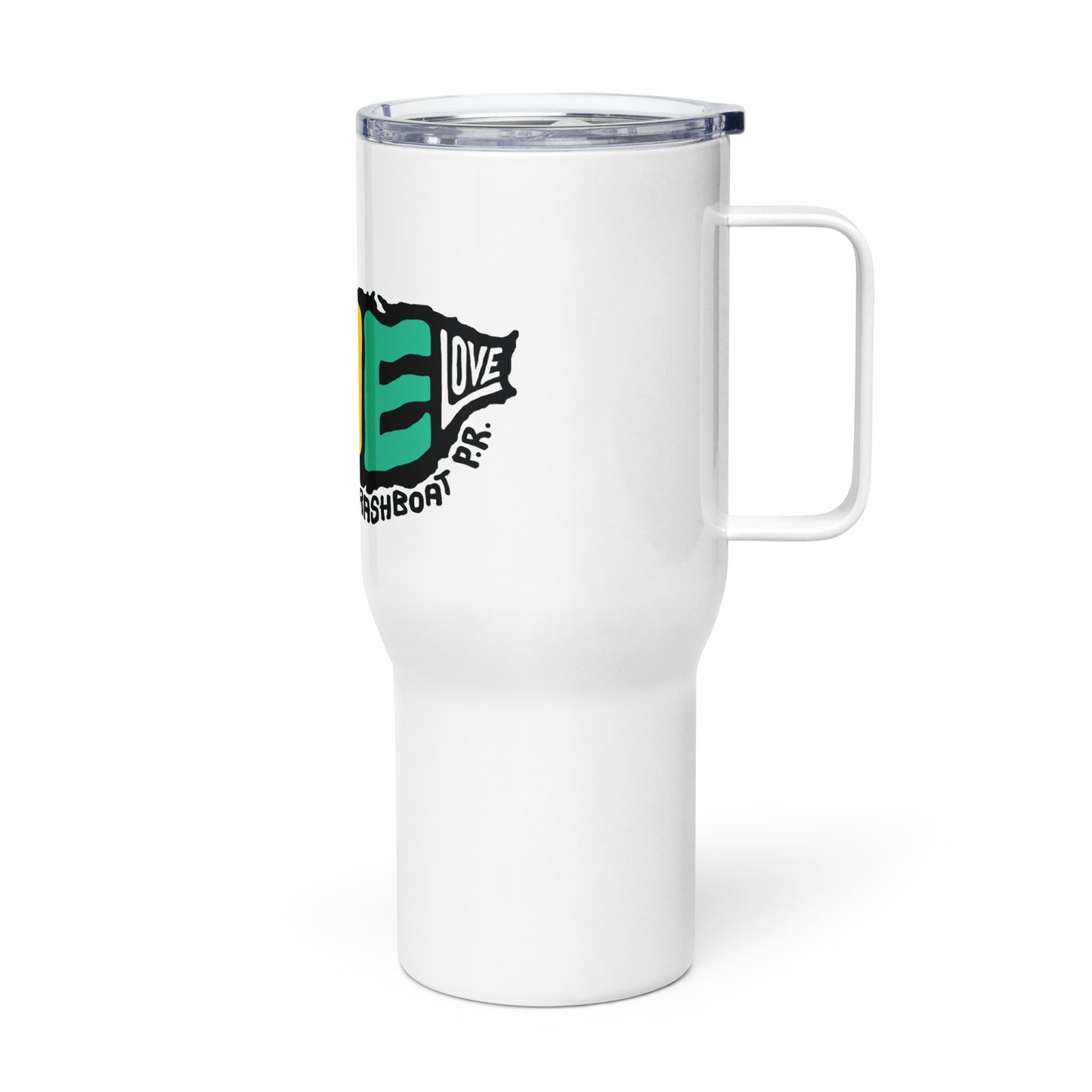 One Love Travel Mug with a Handle
