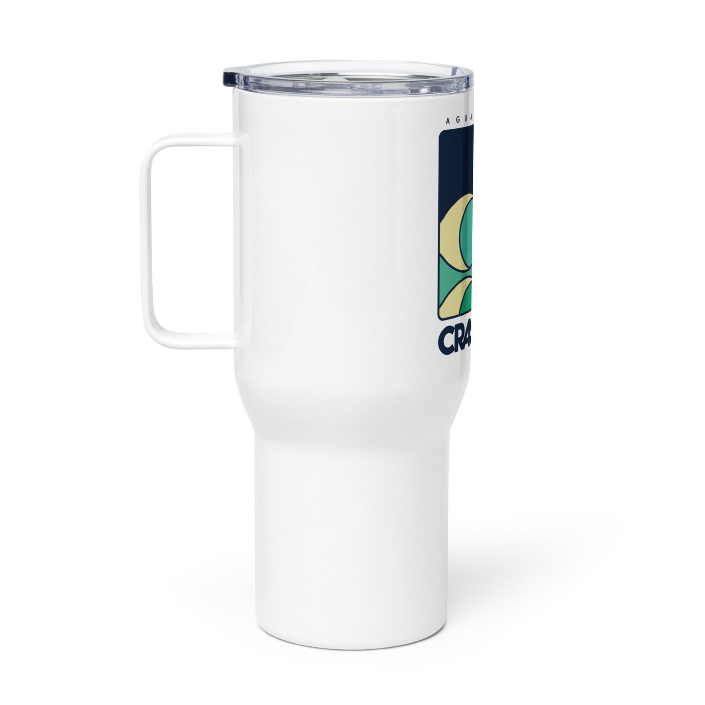 Mountain & Wave Travel Mug with a Handle