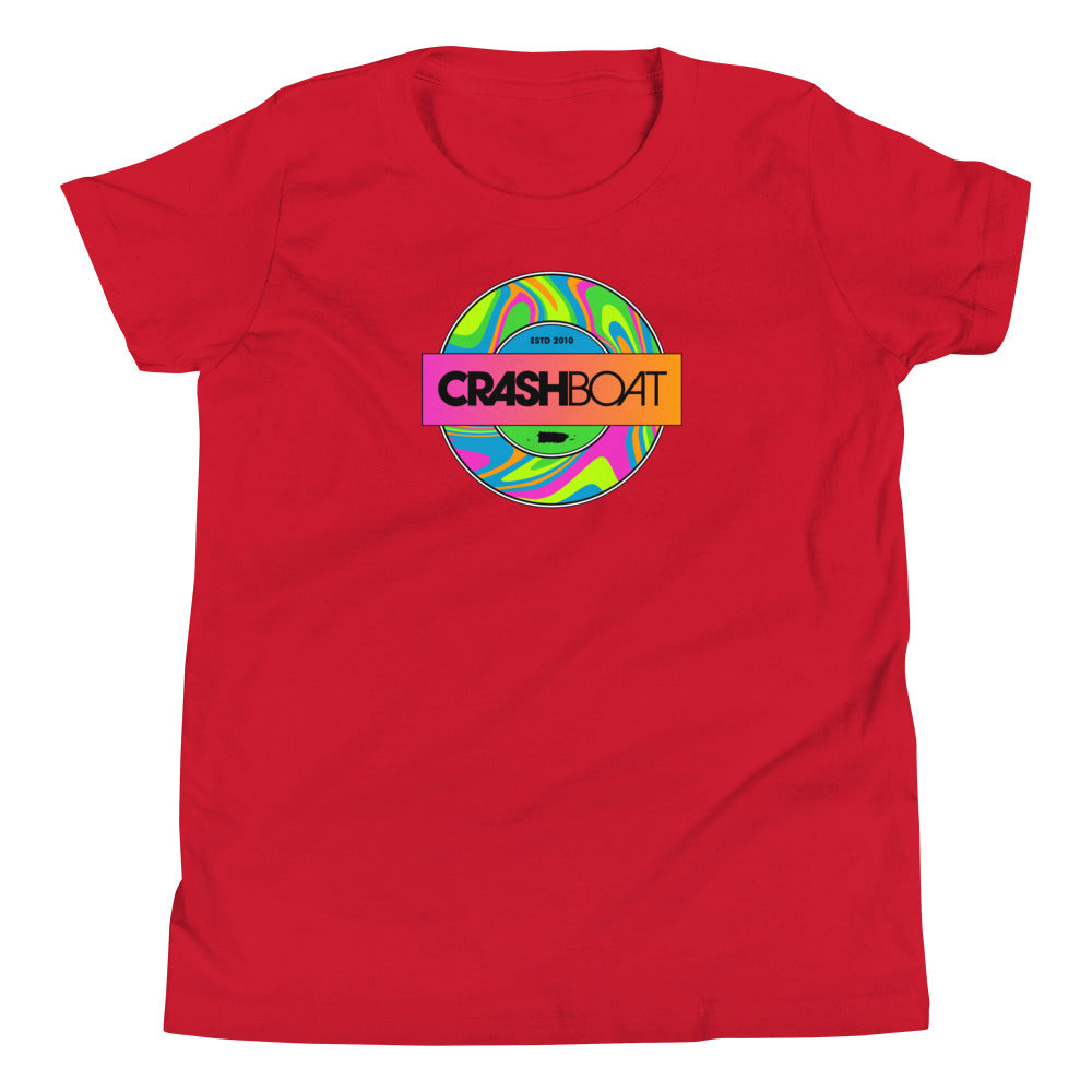 80s Circle Badge Youth Short Sleeve Tee